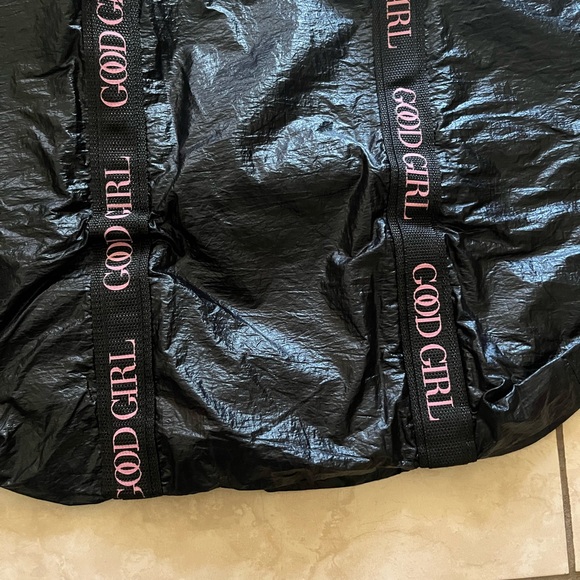 Carolina Herrera Good Girl Nylon Black and Pink Tote Bag - Picture 3 of 9